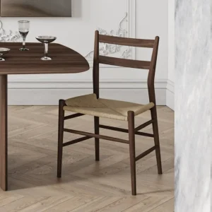 Sibast Sitzgelegenheiten-No 59 Stuhl, Walnuss - Naturpapierkordel