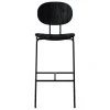 Sibast Sitzgelegenheiten-Piet Hein Barhocker, 75 cm, Schwarz - Eiche schwarz lackiert