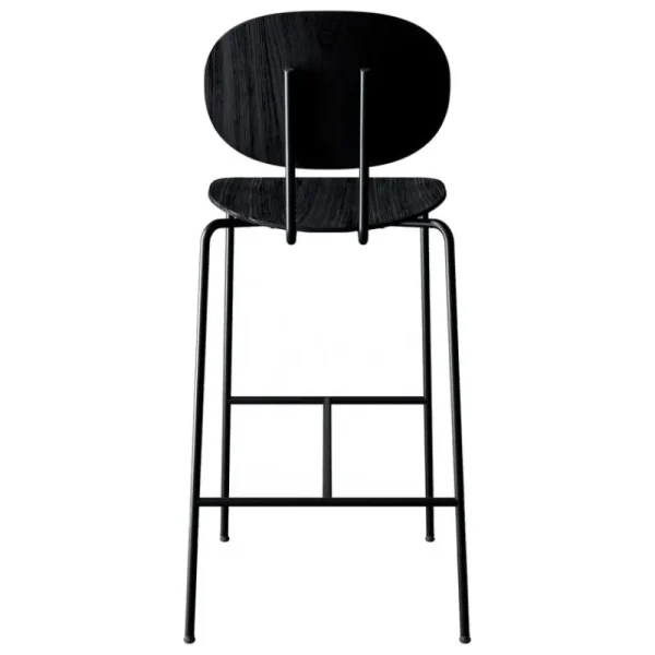 Sibast Sitzgelegenheiten-Piet Hein Barhocker, 75 cm, Schwarz - Eiche schwarz lackiert
