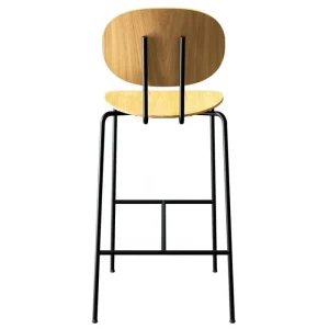 Sibast Sitzgelegenheiten-Piet Hein Barhocker, 75 cm, Schwarz – Eiche geölt