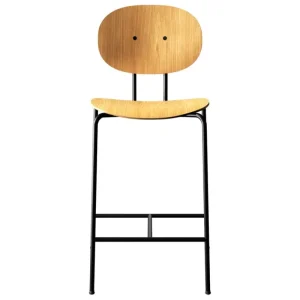 Sibast Sitzgelegenheiten-Piet Hein Tresenhocker, 65 cm, Schwarz – Eiche geölt
