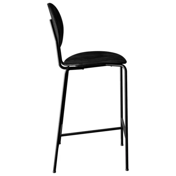 Sibast Sitzgelegenheiten-Piet Hein Tresenhocker, 65 cm, Schwarz - Eiche schwarz lackiert