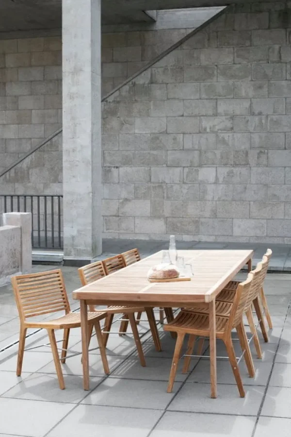 Sibast Terrassenmöbel^RIB Esstischstuhl, Teak - Edelstahl