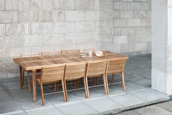 Sibast Terrassenmöbel^RIB Esstischstuhl, Teak - Edelstahl