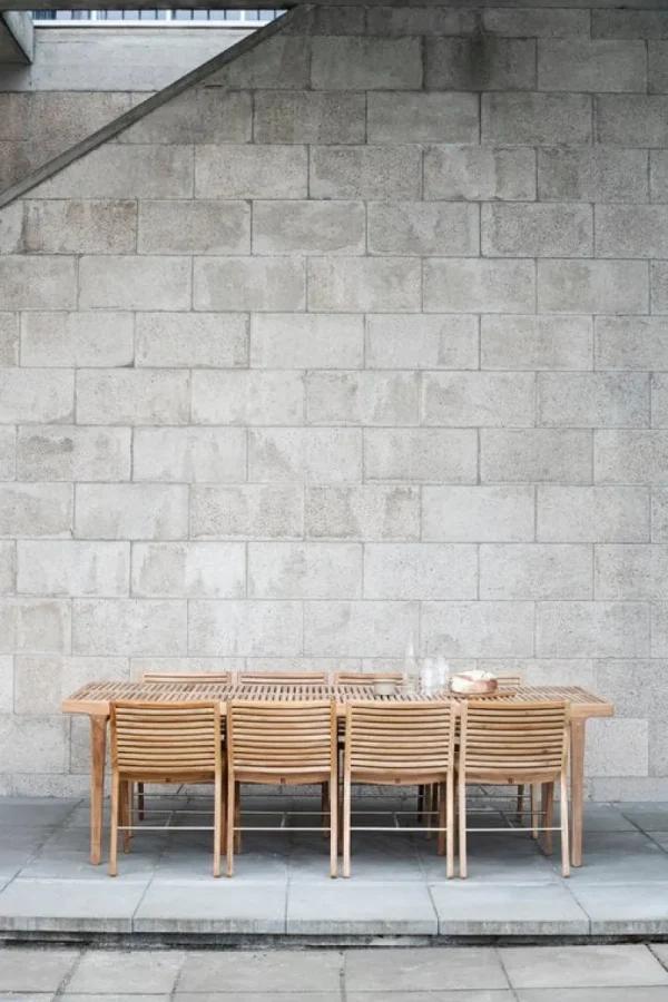 Sibast Terrassenmöbel^RIB Esstischstuhl, Teak - Edelstahl