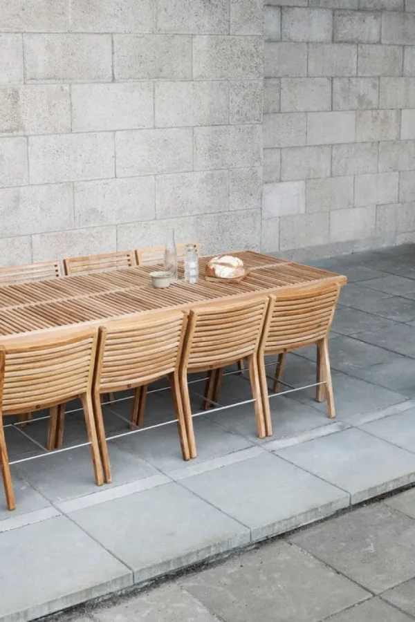 Sibast Terrassenmöbel^RIB Esstischstuhl, Teak - Edelstahl