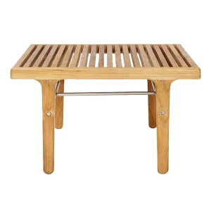 Sibast Terrassenmöbel^RIB Loungetisch, 60 x 60 cm, Teak - Edelstahl