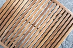 Sibast Terrassenmöbel^RIB Loungetisch, 60 x 60 cm, Teak - Edelstahl