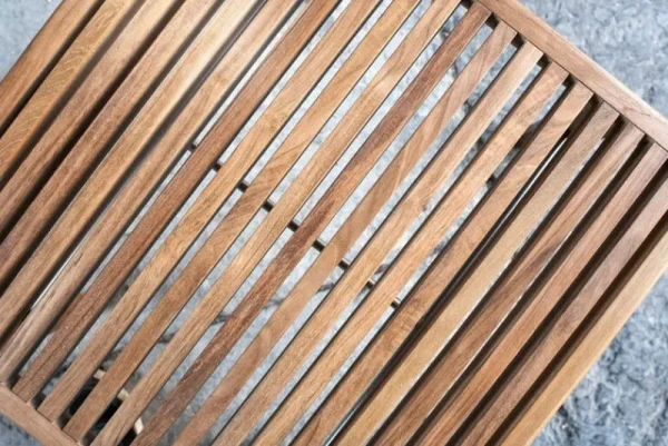 Sibast Terrassenmöbel^RIB Loungetisch, 60 x 60 cm, Teak - Edelstahl