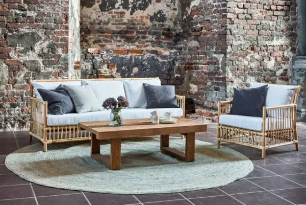 Sika-Design Terrassenmöbel | Sofas Und Liegen^Caroline Sofa, Naturrattan – Weiß