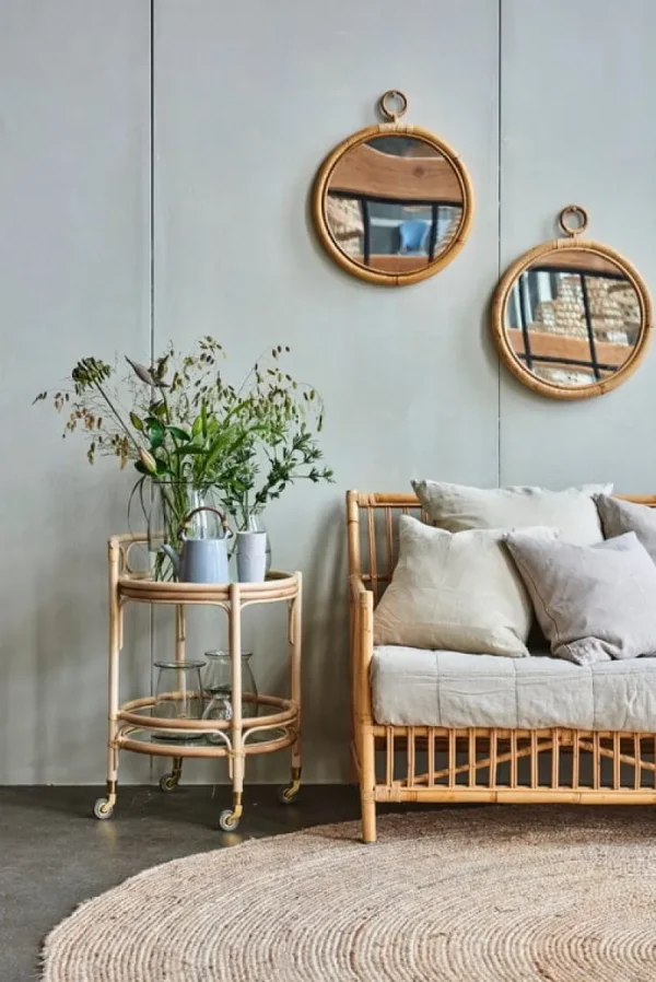 Sika-Design Terrassenmöbel | Sofas Und Liegen^Caroline Sofa, Naturrattan – Weiß