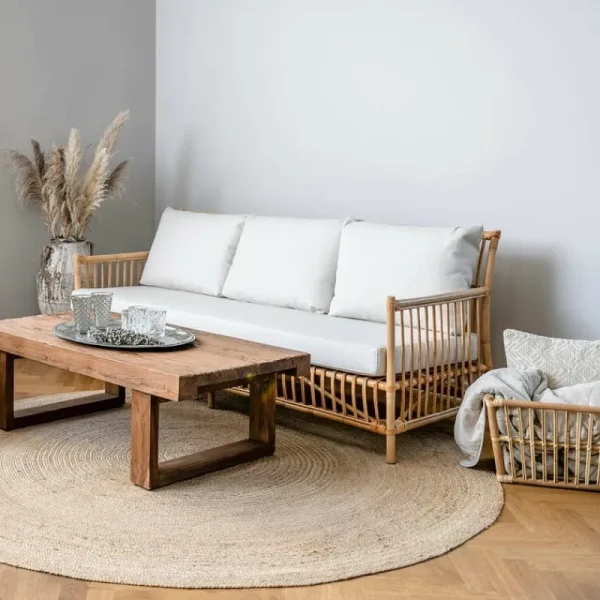 Sika-Design Terrassenmöbel | Sofas Und Liegen^Caroline Sofa, Naturrattan – Weiß