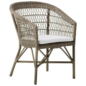 Sika-Design Terrassenmöbel | Sitzgelegenheiten^Emma Stuhl, Antikgrau – Weiß