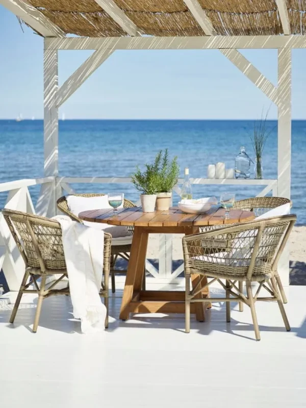 Sika-Design Terrassenmöbel | Sitzgelegenheiten^Emma Stuhl, Antikgrau – Weiß