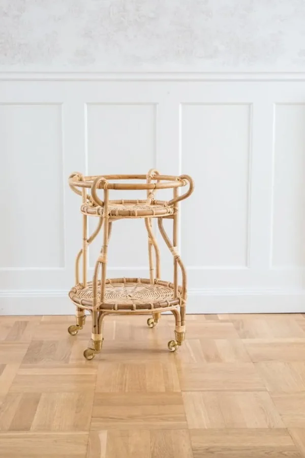 Skagerak Tische-Sika-Design Fratellino Servierwagen, Naturrattan