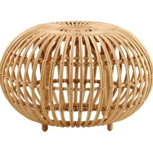 Sika-Design Terrassenmöbel | Sitzgelegenheiten^Fußhocker Franco Albini, groß, Naturrattan