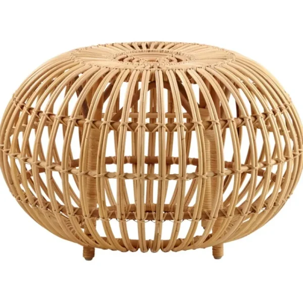 Sika-Design Terrassenmöbel | Sitzgelegenheiten^Fußhocker Franco Albini, groß, Naturrattan