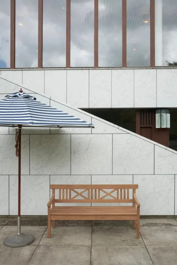 Skagerak Sonnenschirme^Atlantis Sonnenschirm ø 330 cm, gestreift, Blau – Weiß