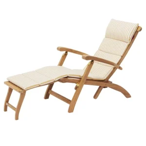 Skagerak Outdoor-textilien^Barriere deck chair cushion, golden yellow stripe