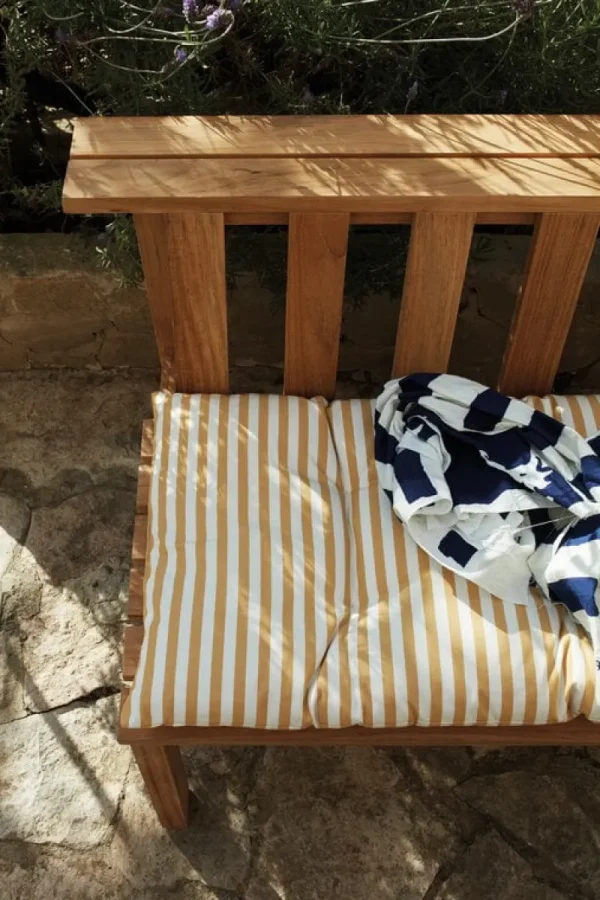 Skagerak Outdoor-textilien^Barriere outdoor cushion, 125 x 43 cm, golden yellow stripe