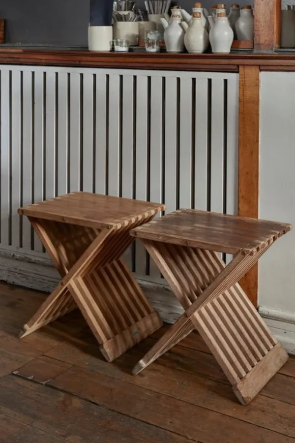 HAY Sitzgelegenheiten-Skagerak Fionia Hocker, Teakholz