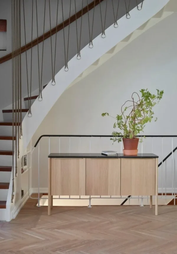 Nichba Aufbewahrungsmöbel-Skagerak Jut Schrank, schwarzer Marmor