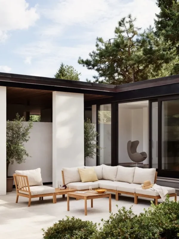 Skagerak Terrassenmöbel | Sofas Und Liegen^Tradition Endmodul, Teakholz - helles Sandbeige