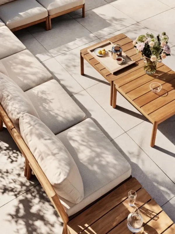 Skagerak Terrassenmöbel | Sofas Und Liegen^Tradition Endmodul, Teakholz - helles Sandbeige