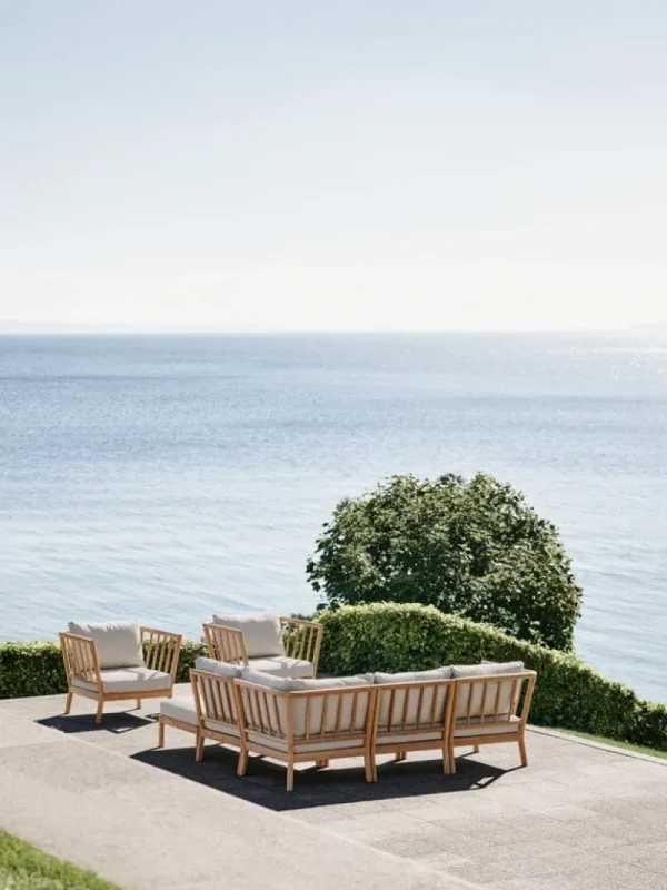 Skagerak Terrassenmöbel | Sofas Und Liegen^Tradition Endmodul, Teakholz - helles Sandbeige