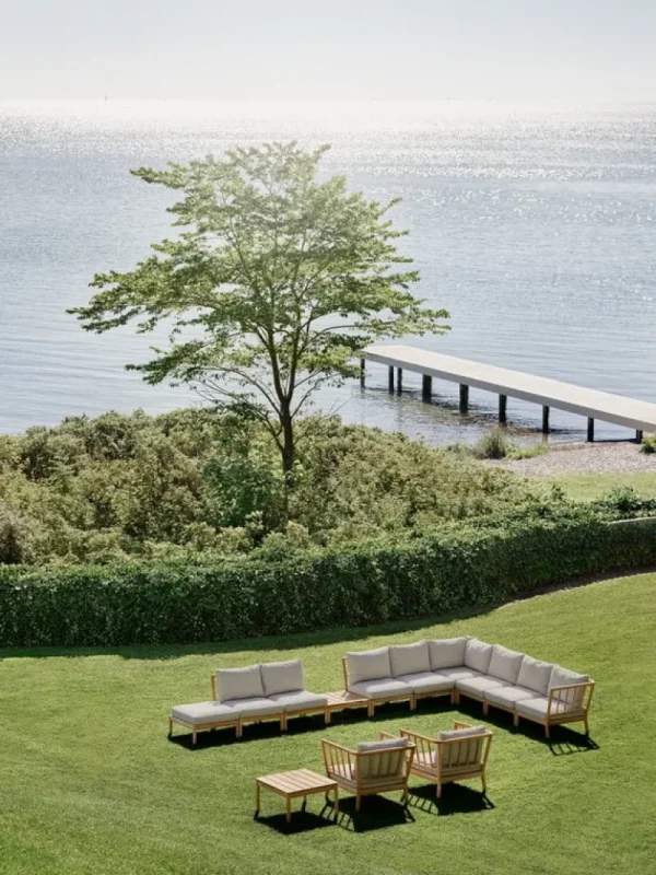 Skagerak Terrassenmöbel | Sofas Und Liegen^Tradition Endmodul, Teakholz - helles Sandbeige