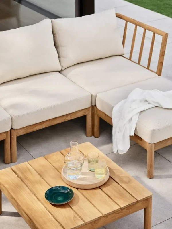 Skagerak Terrassenmöbel | Sofas Und Liegen^Tradition Endmodul, Teakholz - helles Sandbeige