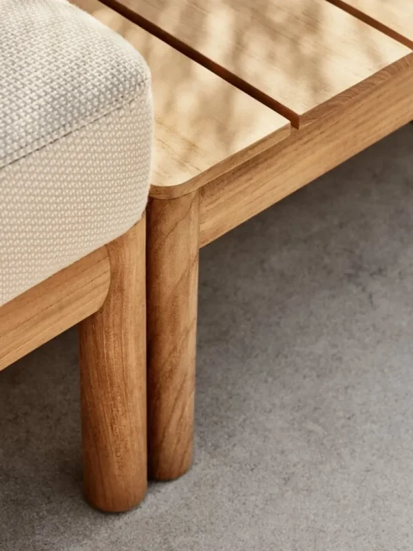 Skagerak Terrassenmöbel | Sofas Und Liegen^Tradition Endmodul, Teakholz - helles Sandbeige