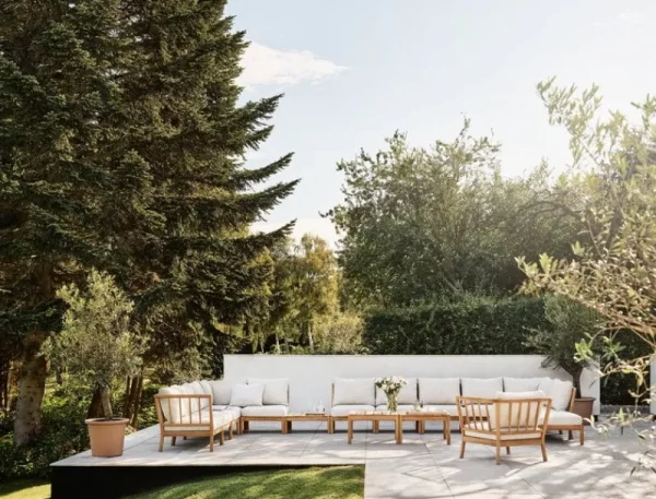 Skagerak Terrassenmöbel | Sofas Und Liegen^Tradition Endmodul, Teakholz - helles Sandbeige