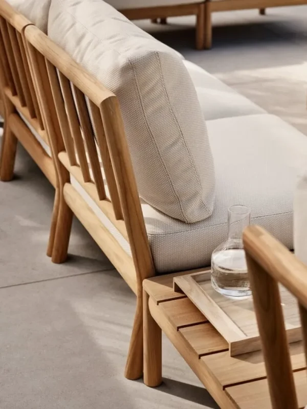 Skagerak Terrassenmöbel | Sofas Und Liegen^Tradition Endmodul, Teakholz - helles Sandbeige