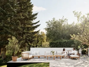 Skagerak Terrassenmöbel | Sofas Und Liegen^Tradition Endmodul, Teakholz - helles Sandbeige