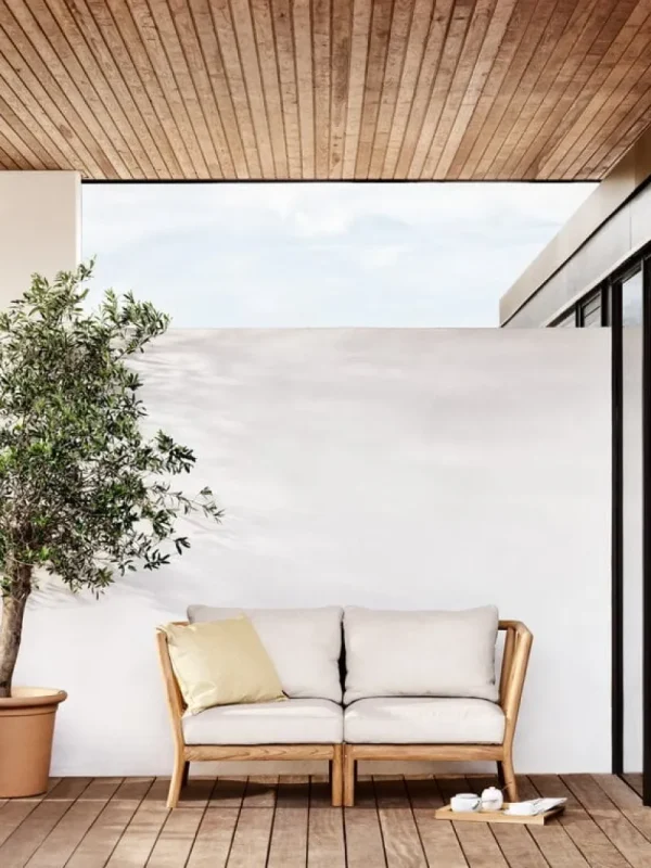 Skagerak Terrassenmöbel | Sofas Und Liegen^Tradition Endmodul, Teakholz - helles Sandbeige