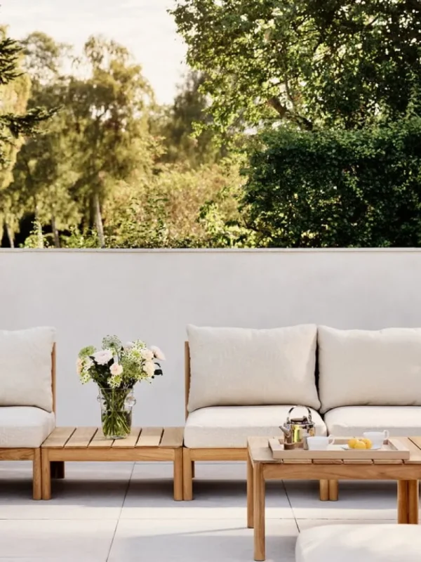 Skagerak Terrassenmöbel | Sofas Und Liegen^Tradition Endmodul, Teakholz - helles Sandbeige