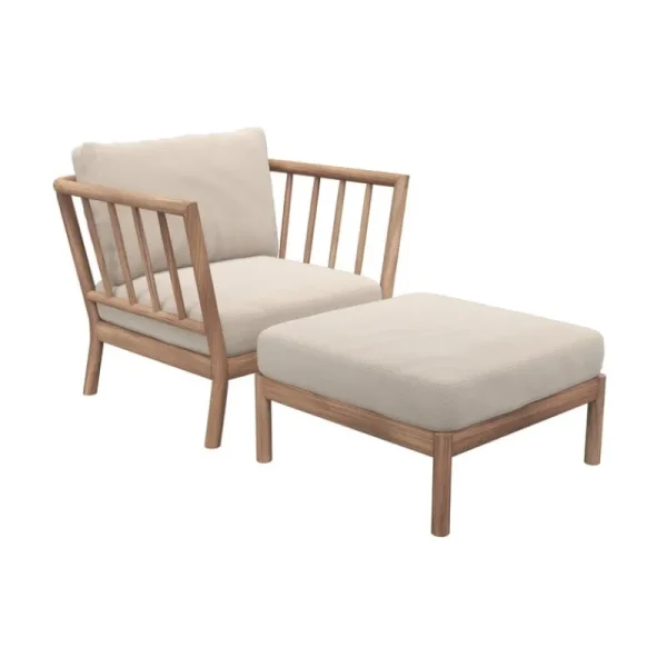 Skagerak Terrassenmöbel | Sitzgelegenheiten^Tradition Loungesessel, Teakholz - helles Sandbeige