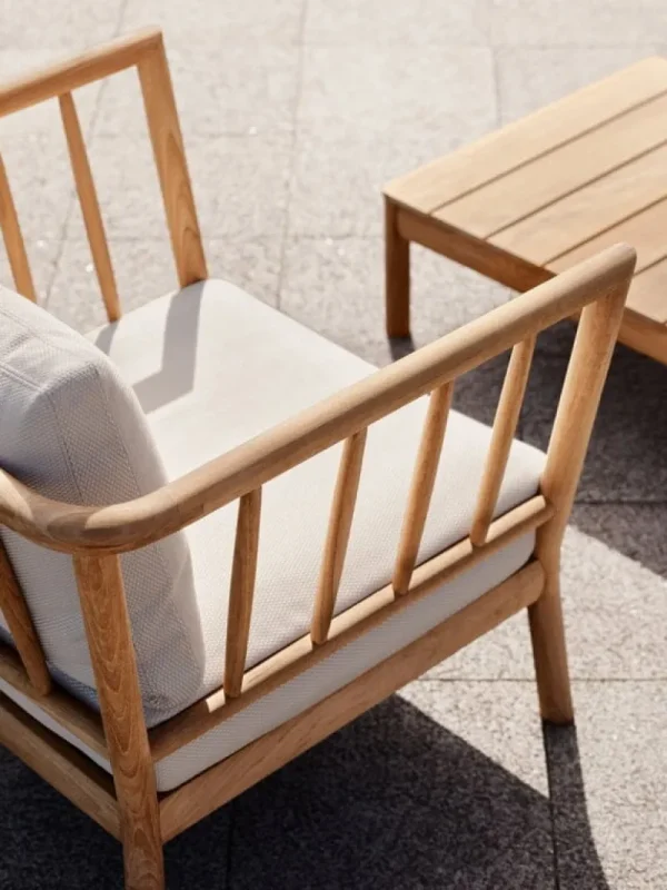 Skagerak Terrassenmöbel | Sitzgelegenheiten^Tradition Loungesessel, Teakholz - helles Sandbeige