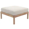 Skagerak Terrassenmöbel | Sitzgelegenheiten^Tradition Pouf, Teak - helles Sandbeige