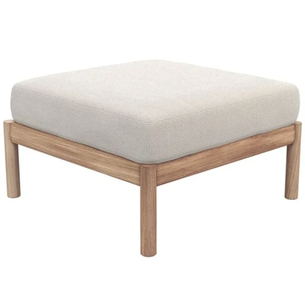 Skagerak Terrassenmöbel | Sitzgelegenheiten^Tradition Pouf, Teak - helles Sandbeige