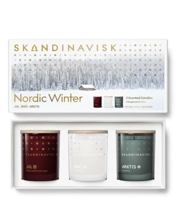 Skandinavisk Weihnachtsdekoration | Kerzen Und Kerzenhalter^Duftkerzenset, 3er-Set, NORDIC WINTER