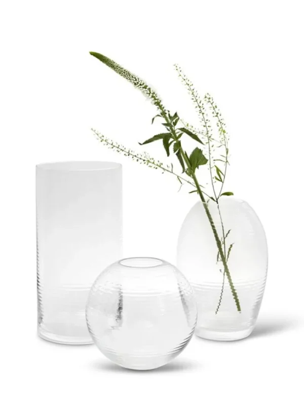 Magis Vasen-Spring Copenhagen Laine Vase, kugelförmig, 13,5 cm, klar
