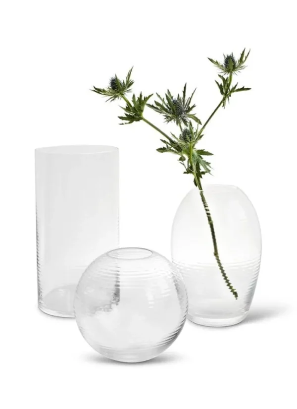Magis Vasen-Spring Copenhagen Laine Vase, kugelförmig, 13,5 cm, klar