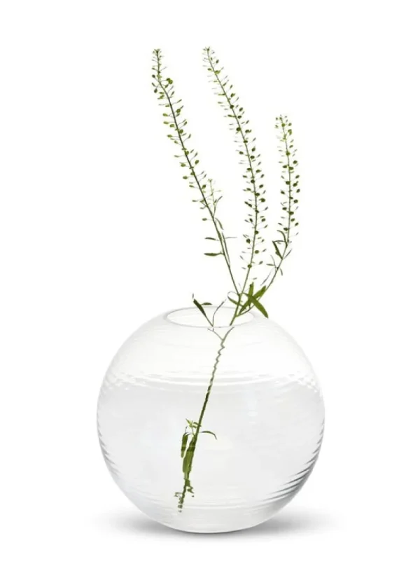 Magis Vasen-Spring Copenhagen Laine Vase, kugelförmig, 13,5 cm, klar