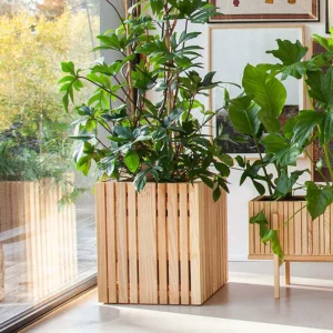Squarely Copenhagen Garten^GrowMORE Pflanzgefäß, Esche geölt