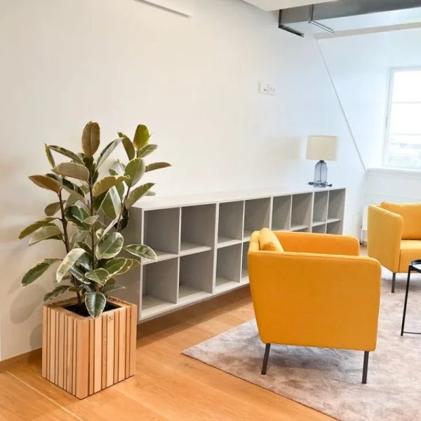 Squarely Copenhagen Garten^GrowMORE Pflanzgefäß, Esche geölt