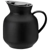 Stelton Karaffen Und Krüge^Amphora Isolierkanne für Tee, 1 l, weiches Schwarz