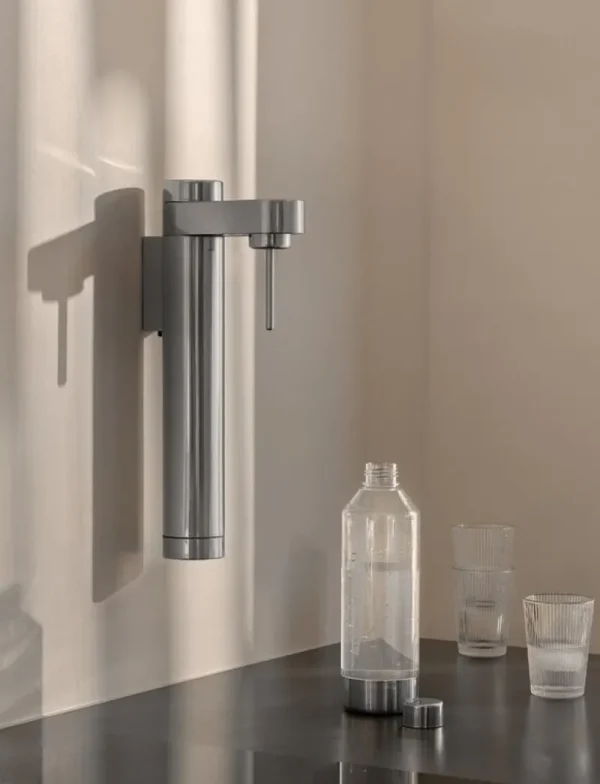 Stelton Haushaltsgeräte^Brus Sprudelwassergerät, Wandhalterung, Stahl