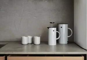 Stelton Haushaltsgeräte^Elektrischer Wasserkocher EM77, hellgrau